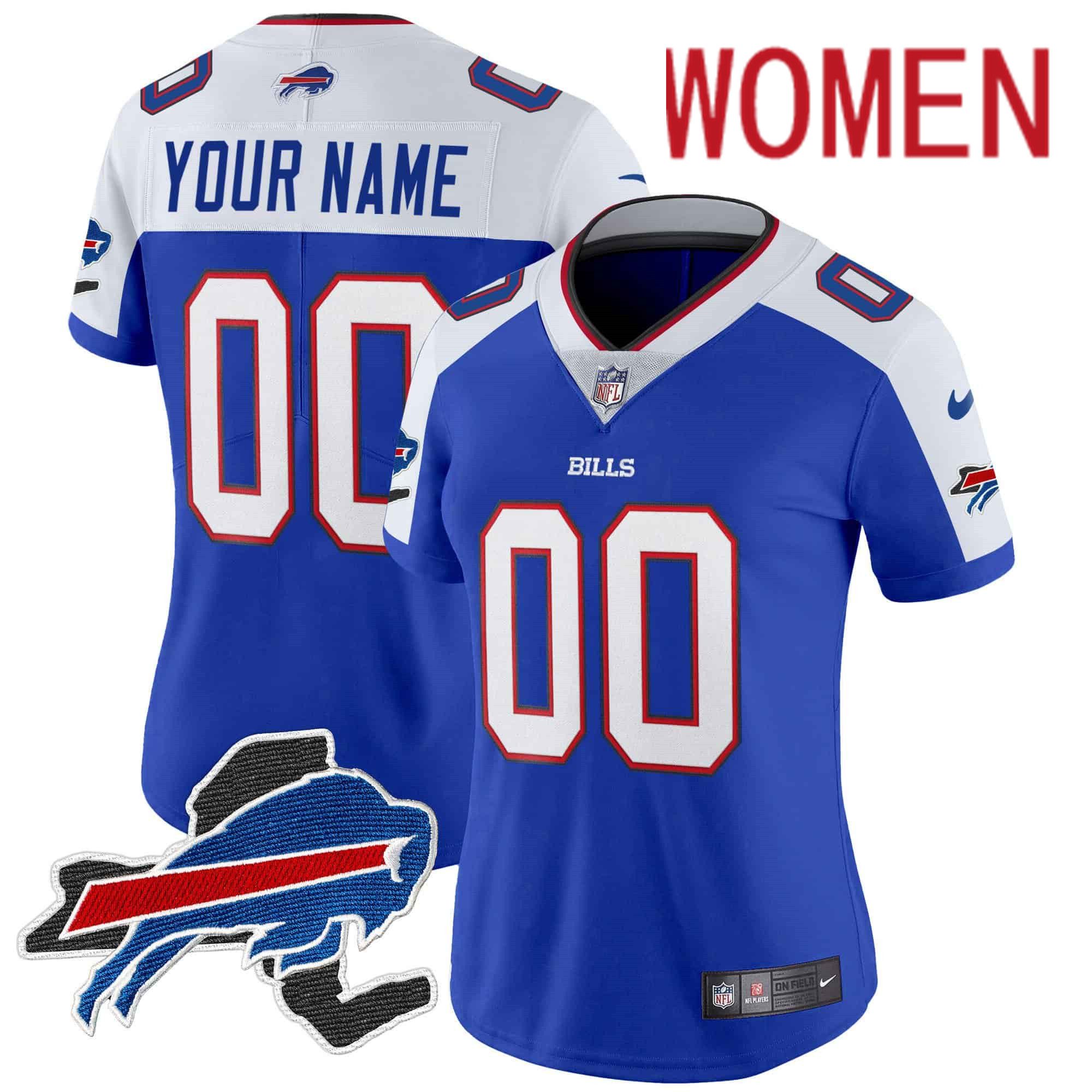 Women Buffalo Bills Blue 2024 Nike Patch Vapor Limited Custom NFL Jersey->indianapolis colts->NFL Jersey